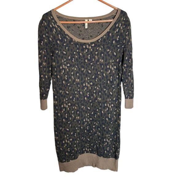 Frenchi Brown Cheetah Print Dress size Medium - Picture 1 of 5